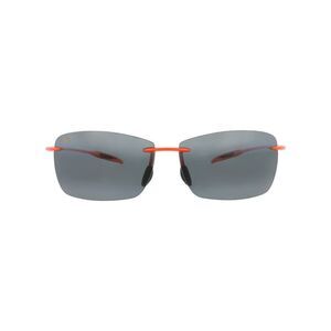 Maui Jim Shield-Frame Nylon Sunglasses Orange Unisex-Adult